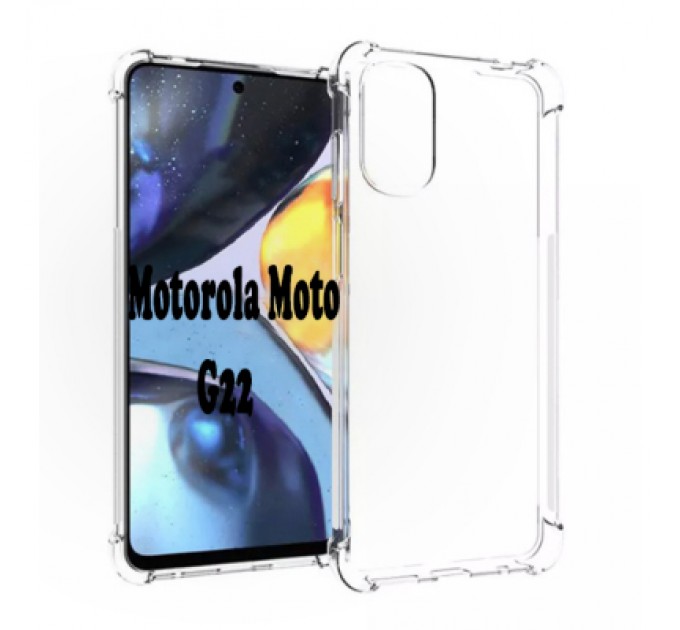 BeCover Чохол до мобільного телефона BeCover Anti-Shock Motorola Moto G22 Clear (707881)