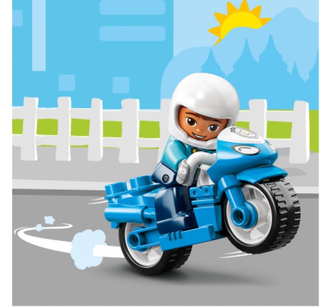 Конструктор LEGO DUPLO Town Поліцейський мотоцикл 5 деталей (10967)