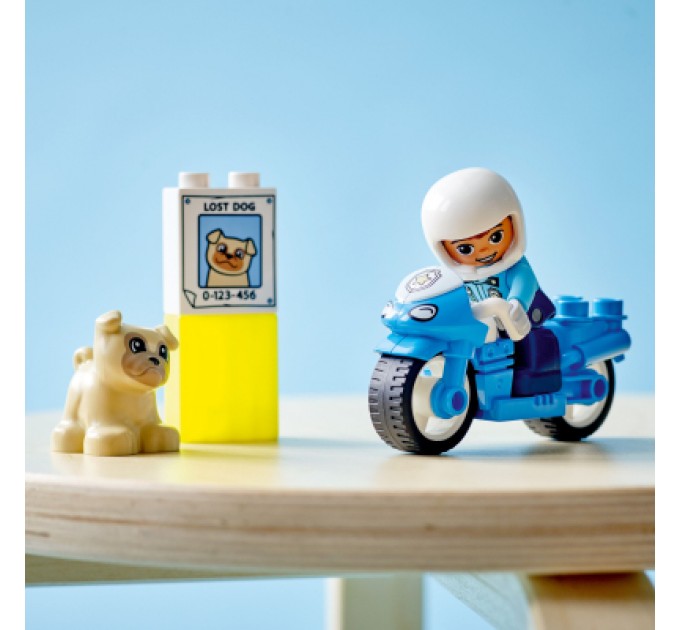 Конструктор LEGO DUPLO Town Поліцейський мотоцикл 5 деталей (10967)