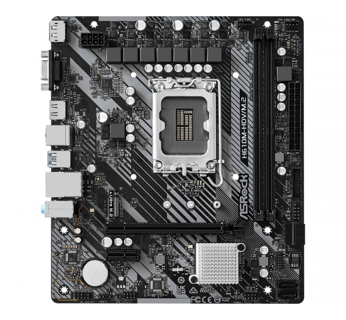 Материнская плата ASRock H610M-HDV/M.2 R2.0 Socket 1700