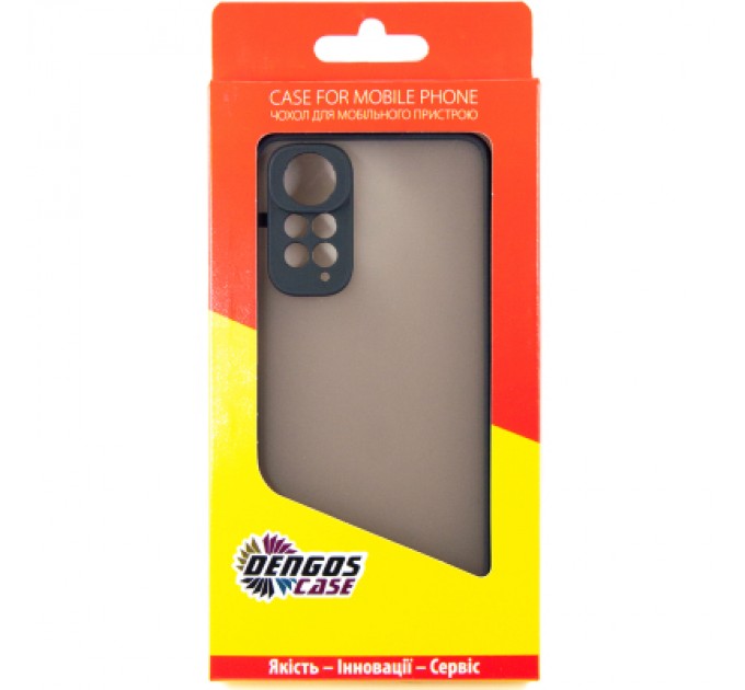Dengos Чохол до мобільного телефона Dengos Matte Xiaomi Redmi Note 11 (black) (DG-TPU-MATT-113)