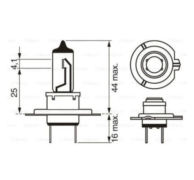 Bosch Автолампа Bosch галогенова 55W (1 987 302 071)