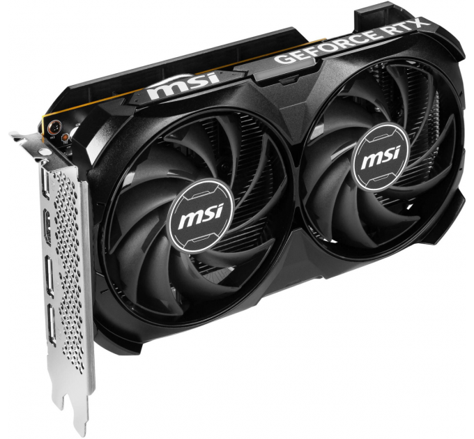 Відеокарта GF RTX 4060 8GB GDDR6 Ventus 2X Black OC MSI (GeForce RTX 4060 VENTUS 2X BLACK 8G OC)