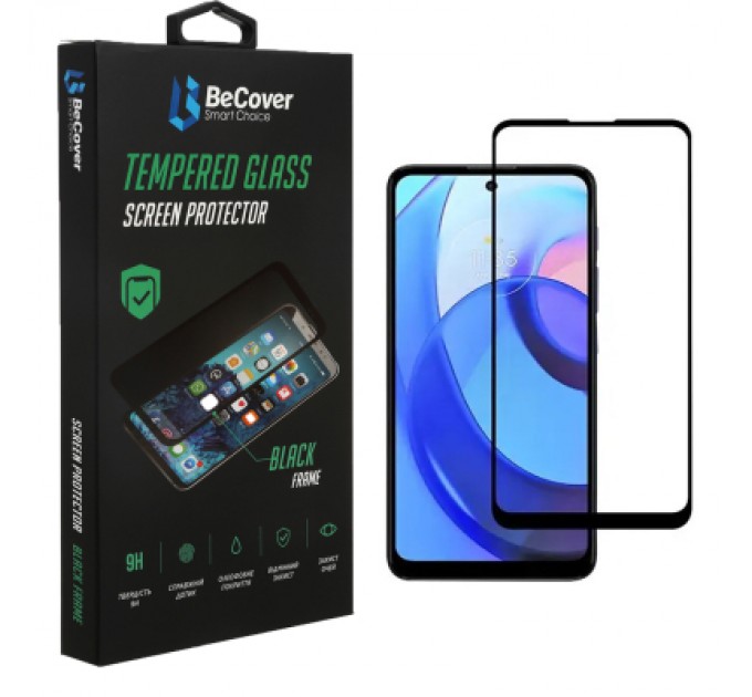 BeCover Скло захисне BeCover Motorola Moto G22 Black (708144)