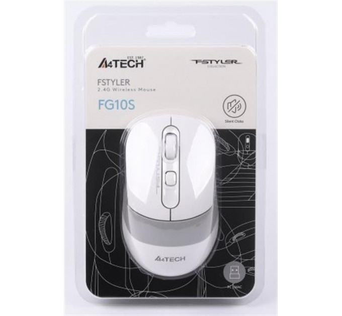 Миша бездротова A4Tech FG10S White USB