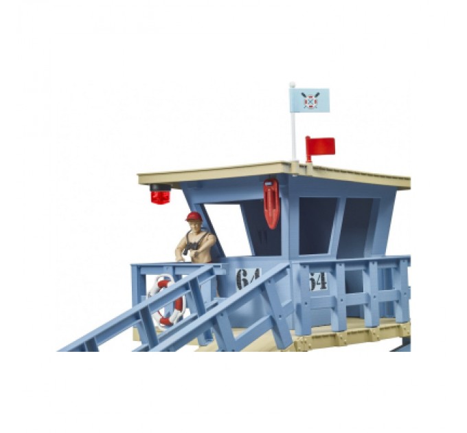 Ігровий набір Bruder Рятувальна водна станція з квадроциклом та скутером (62780)