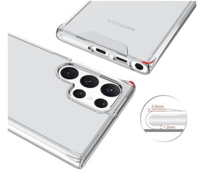 BeCover Чохол до мобільного телефона BeCover Space Case Samsung Galaxy S22 Ultra 5G SM-S908 Transparancy (708256)