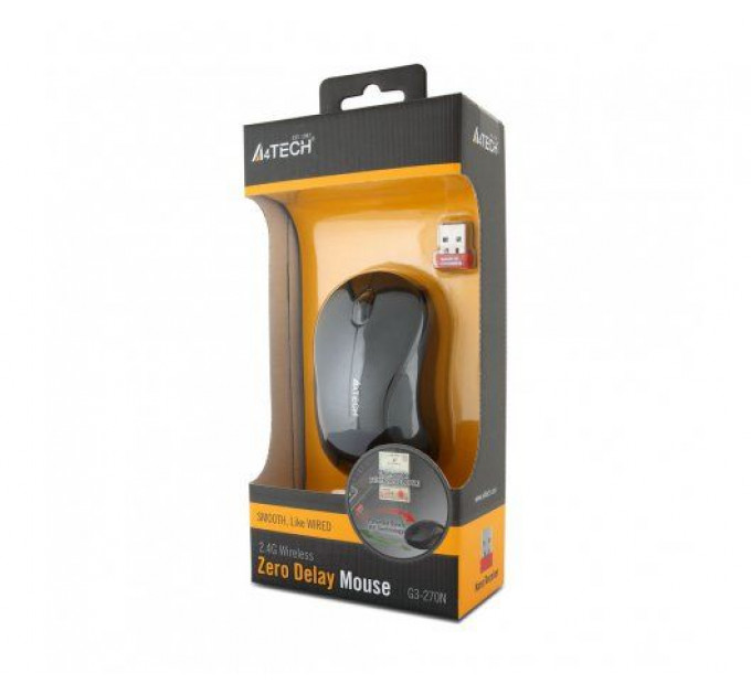 Мышь беспроводная A4Tech G3-270N-1 Black V-Track
