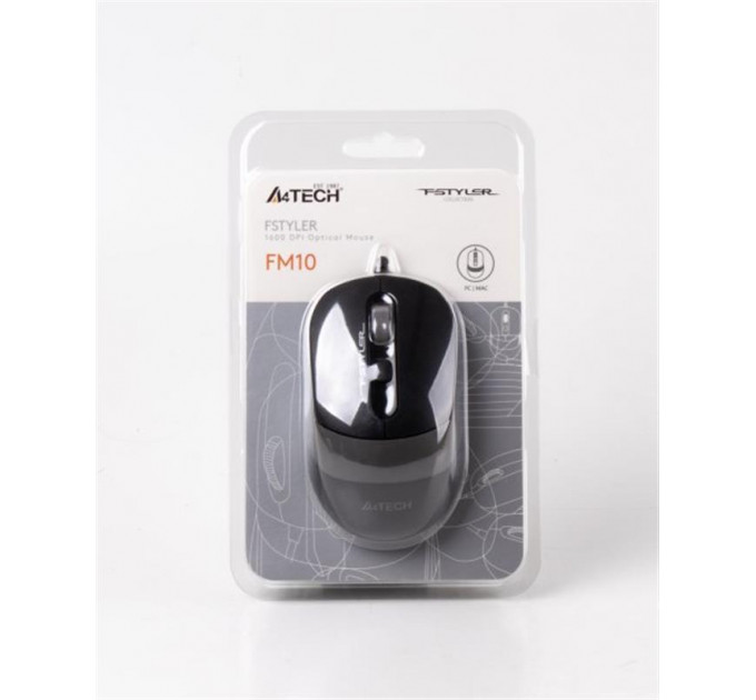 Мышь A4Tech FM10 Black/Grey