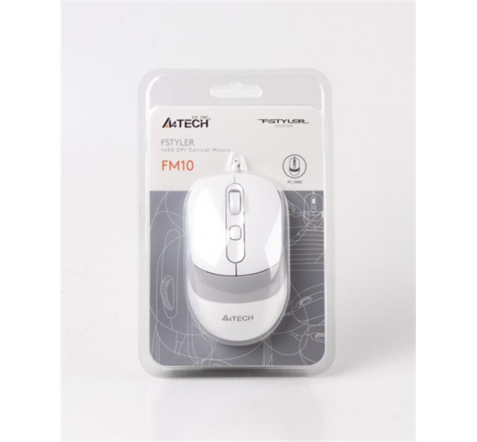 Миша A4Tech FM10 White