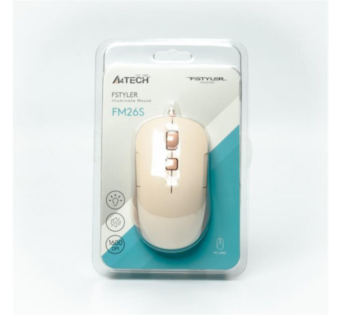 Мышь A4Tech Fstyler FM26S Cafe Latte