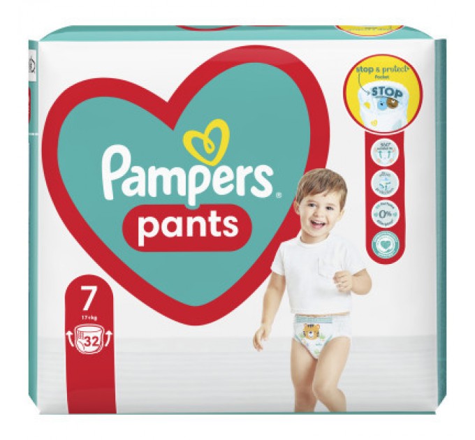 Pampers Підгузки Pampers Pants Розмір 7 (17+ кг) 32 шт (8006540374559)