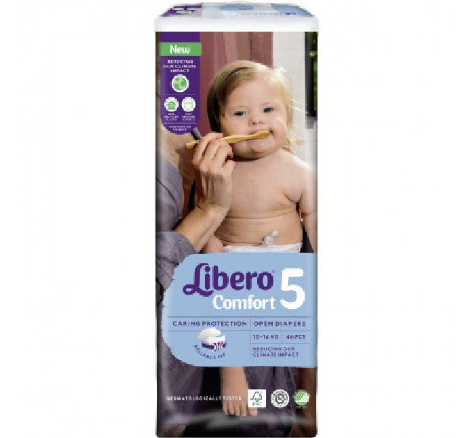 Libero Підгузки Libero Comfort Розмір 5 (10-14 кг) 46 шт (7322541756936)