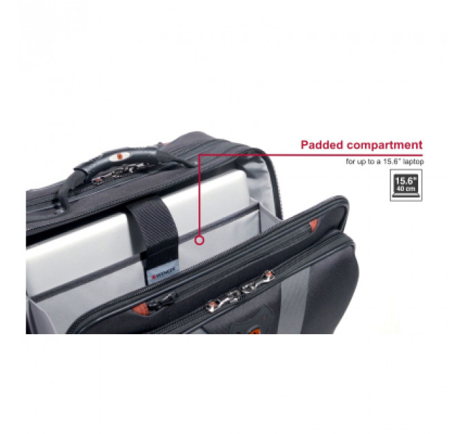 Сумка для ноутбука Wenger 16" Granada, Wheeled Case, Black (600659)