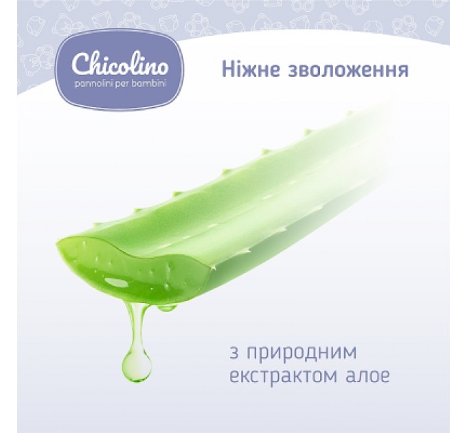 Дитячі вологі серветки Chicolino 24 шт (4823098410713)