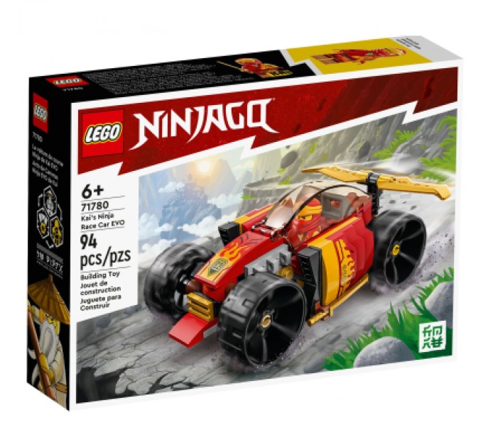 Конструктор LEGO Ninjago Гоночний автомобіль ніндзя Кая EVO 94 деталі (71780)
