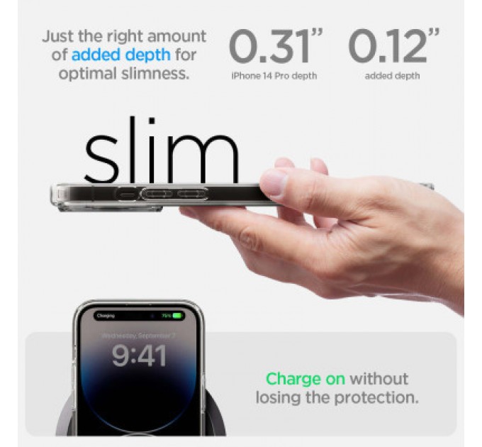 Spigen Чохол до мобільного телефона Spigen Apple iPhone 14 Pro Ultra Hybrid MagFit, Carbon Fiber (ACS04971)