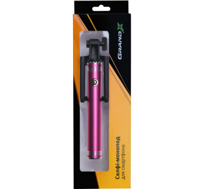 Grand-X Монопод для селфі Grand-X Metallic 3,5 U-крепление 170-750мм Pink (M35UP)