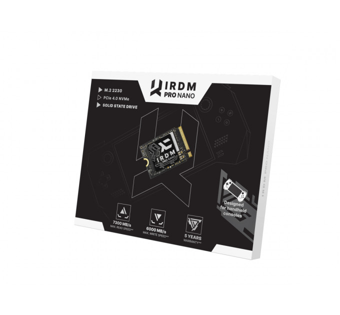 Накочувач SSD  512GB Goodram IRDM Pro Nano M.2 2230 PCIe 4.0 x4 3D NAND (IRP-SSDPR-P44N-512-30)