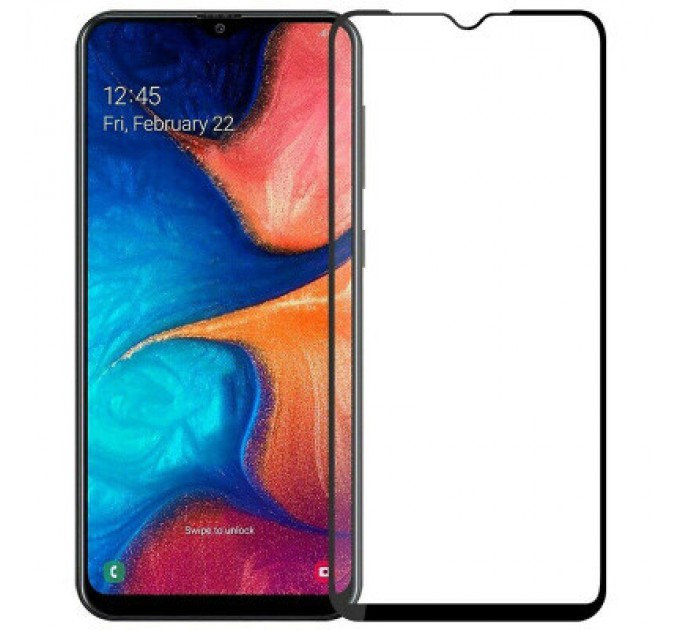 PowerPlant Скло захисне PowerPlant Full screen Samsung Galaxy A20, Black (GL606849)