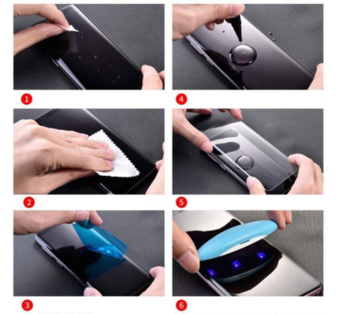 PowerPlant Скло захисне PowerPlant Samsung Galaxy S20 Ultra (liquid glue + UF-lamp) (GL607853)