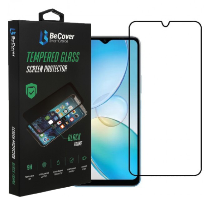 BeCover Скло захисне BeCover Infinix Hot 12і (X665B) Black (708540)