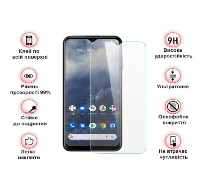 BeCover Скло захисне BeCover Nokia G60 5G 3D Crystal Clear Glass (708547)