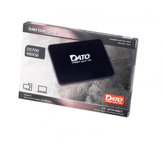 Накопичувач SSD   480GB Dato DS700 2.5" SATAIII TLC (DS700SSD-480GB)
