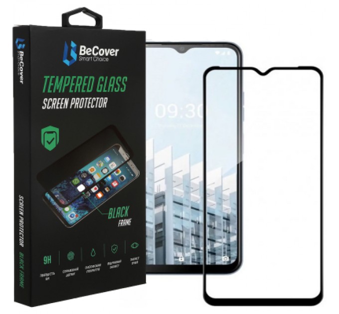 BeCover Скло захисне BeCover Tecno Pop 6 Pro (BE8) Black (708556)