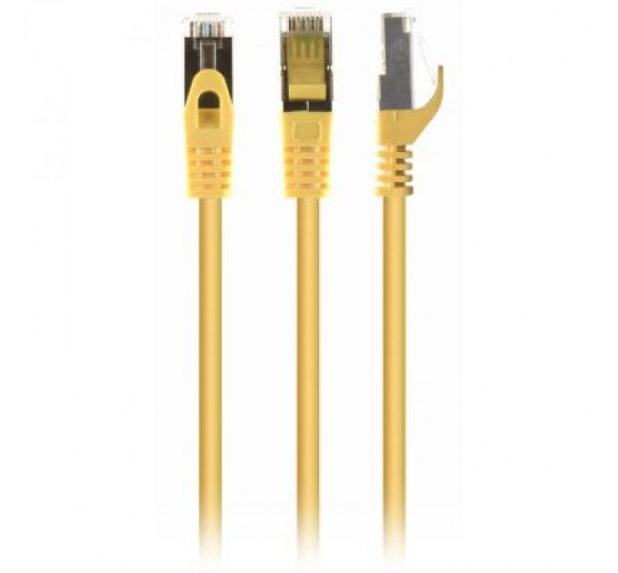 Патч-корд 1м S/FTP Cat 6A CU LSZH yellow Cablexpert (PP6A-LSZHCU-Y-1M)