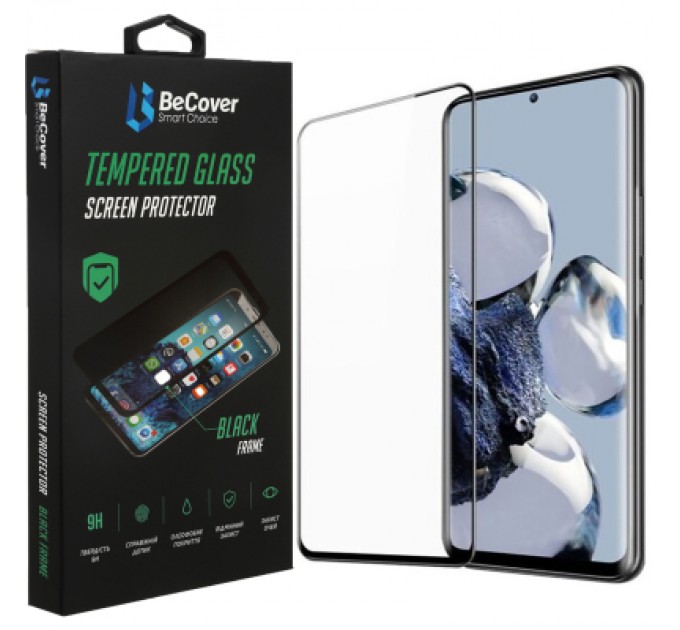 BeCover Скло захисне BeCover Xiaomi 12T / 12T Pro Black (708558)