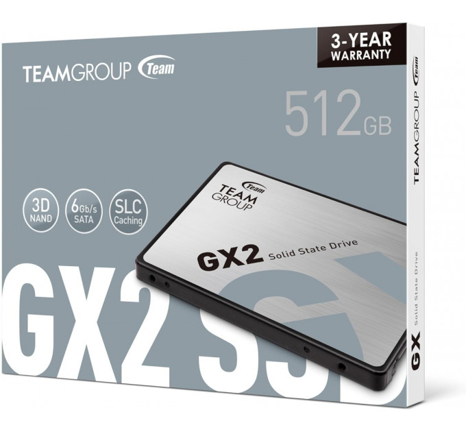 Накопичувач SSD  512GB Team GX2 2.5" SATAIII TLC (T253X2512G0C101)