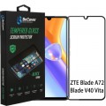 BeCover Скло захисне BeCover ZTE Blade A72/A72s/V40 Vita Black (708391)