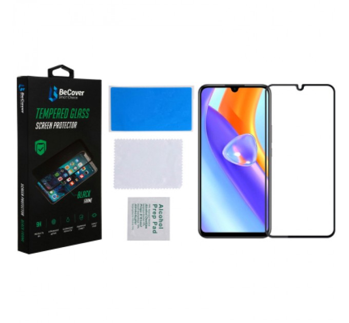BeCover Скло захисне BeCover ZTE Blade A72/A72s/V40 Vita Black (708391)