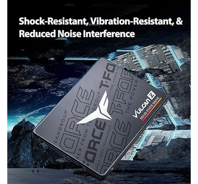 Накопитель SSD  512GB Team Vulcan Z 2.5" SATAIII 3D TLC (T253TZ512G0C101)