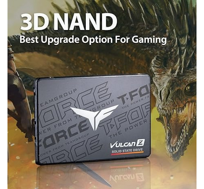 Накопитель SSD  512GB Team Vulcan Z 2.5" SATAIII 3D TLC (T253TZ512G0C101)