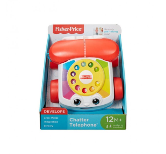 Розвиваюча іграшка Fisher-Price Іграшка-каталка "Веселий телефон" Fisher-Price (FGW66)