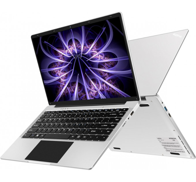 Ноутбук Wozifan W8 (Z000000994677); 14" FullHD (1920x1080) IPS LED глянцевый / Intel Celeron N4020C (1.1 - 2.8 ГГц) / RAM 6 ГБ / SSD 256 ГБ / Intel UHD Graphics / без ОП / Wi-Fi / BT / веб-камера / Windows 11 / 1.32 кг / серебристый