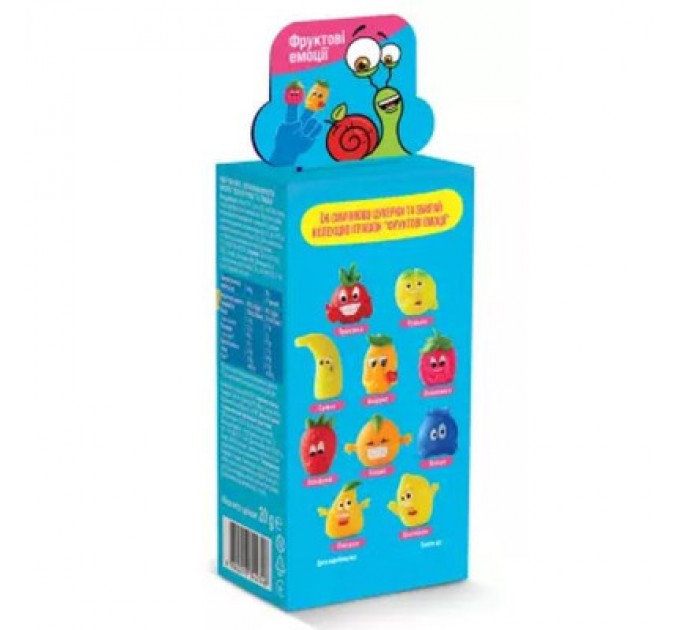 Bob Snail Цукерка Bob Snail Равлик Боб набір Яблуко-груша з іграшкою 51 г (4820219342748)