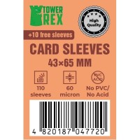 Протектор для карт Tower Rex 43 х 65 мм, 60 мкм, Mini Chimera, 110 шт.(STANDART) (6244) Протектор для карт Tower Rex 43 х 65 мм, 60 мкм, Mini Chimera, 110 шт.(STANDART) (6244)