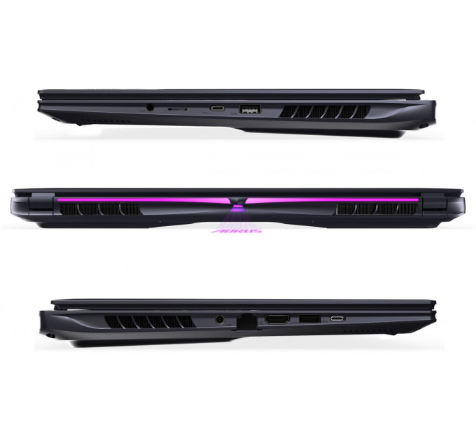 Ноутбук Gigabyte Aorus 16X (2024) (AORUS 16X ASG-63UAC64SH); 16" WQXGA (2560x1600) IPS LED матовый 165 Гц / Intel Core i9-14900HX (2.2 - 5.4 ГГц) / RAM 32 ГБ (Max 64 ГБ) / SSD 1 ТБ / nVidia GeForce RTX4070, 8 ГБ / без ОП / LAN / Wi-Fi / BT / веб-каме
