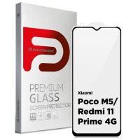 Скло захисне Armorstandart Full Glue Xiaomi Poco M5/Redmi 11 Prime 4G Black (ARM62957)