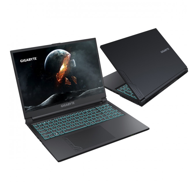 Ноутбук Gigabyte G6 MF (G6 MF-H2KZ854KD); 16" WUXGA (1920x1200) IPS LED матовый 165 Гц / Intel Core i7-13620H (2.4 - 4.9 ГГц) / RAM 16 ГБ (Max 64 ГБ) / SSD 1 ТБ / nVidia GeForce RTX4050, 6 ГБ / без ОП / LAN / Wi-Fi / BT / веб-камера / DOS / 2.3 кг / 