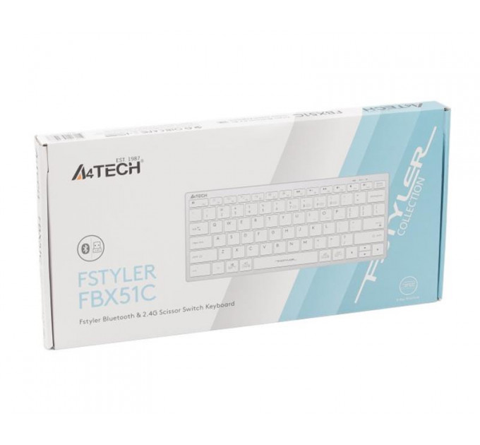 Клавиатура A4Tech Fstyler FBX51C White