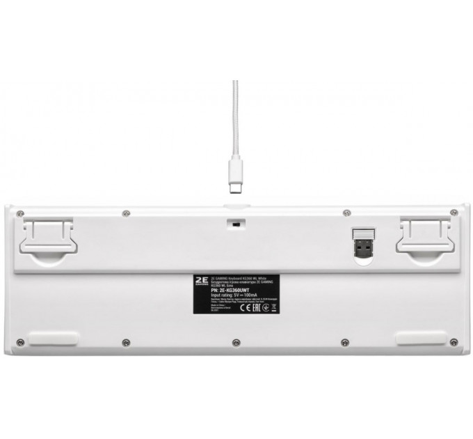 Клавиатура беспроводная 2E Gaming KG360UWT RGB White (2E-KG360UWT)