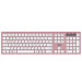 Клавиатура беспроводная 2E KS270 WL/BT EN/UKR Pink/White (2E-KS270WBPN_UA)