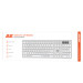 Клавиатура беспроводная 2E KS270 WL/BT EN/UKR Silver/White (2E-KS270WBWH_UA)
