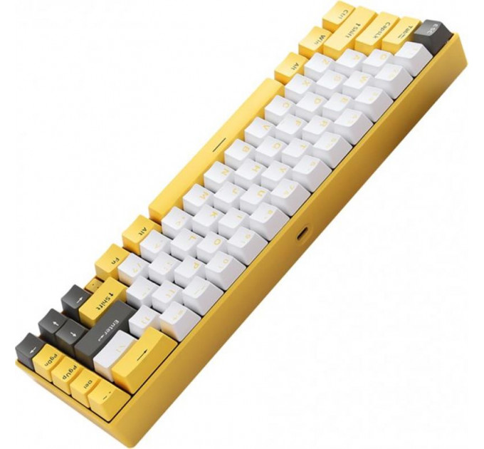 Клавиатура беспроводная Motospeed BK67 Longhua Blue Yellow (mtbk67ymb)
