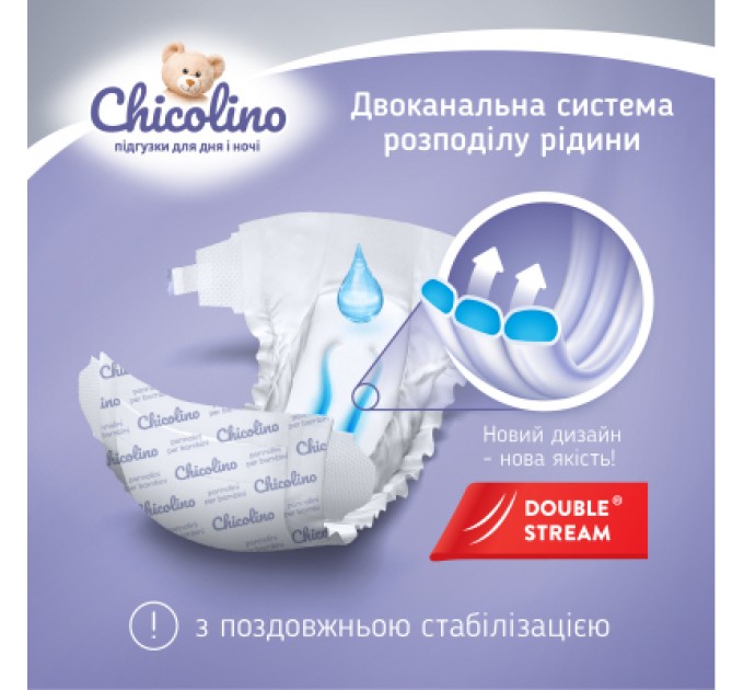 Chicolino Підгузки Chicolino Medium Розмір 5 (11-25 кг) унісекс 32 шт (4823098410829)