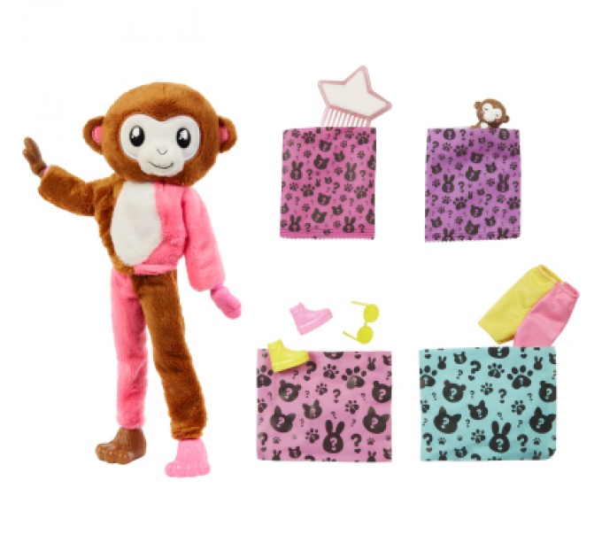 Barbie Лялька Barbie Cutie Reveal Друзі з джунглів Мавпеня (HKR01)